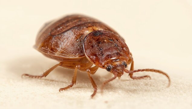 Detailed view of a bed bug