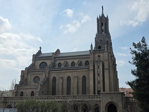 Sacred Heart of Jesus Cathedral in Tashkent, Uzbekistan