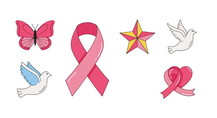 Fototapeta premium Pink Ribbon Breast Cancer Awareness Symbol.