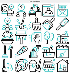 Fototapeta premium set of icons for web