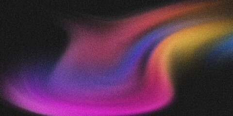 Cosmic nebula swirls in vibrant galactic colors against dark space © vectodi