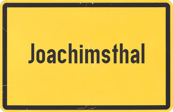Ortsschild Joachimsthal