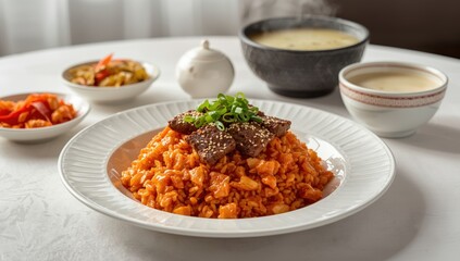Fototapeta premium Korean cuisine Kimchi rice