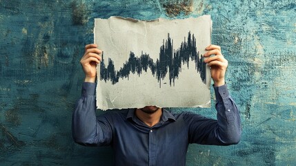 A worried character clutches a crumpled piece of paper, capturing a moment of anxiety and confusion