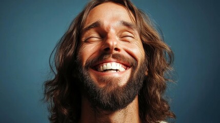Portrait of happy smiling Jesus Christ