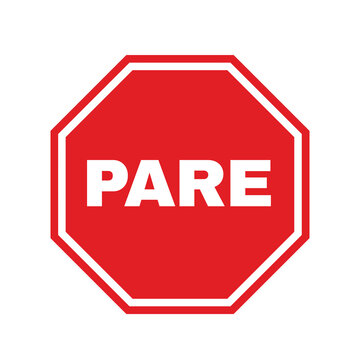 placa pare aviso carro orienta&ccedil;&atilde;o