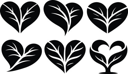 Obraz premium Black and white floral patterns with leaves and petals
