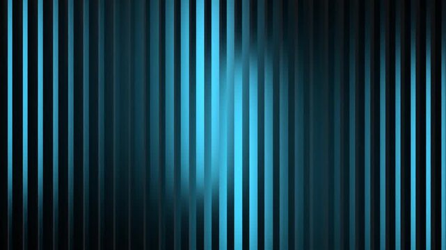 Light highlights rhythmically glide through the vertical ribbed surface, creating a shimmering effect. The refraction of rays behind the textured glass forms a dynamic pattern of alternating stripes a