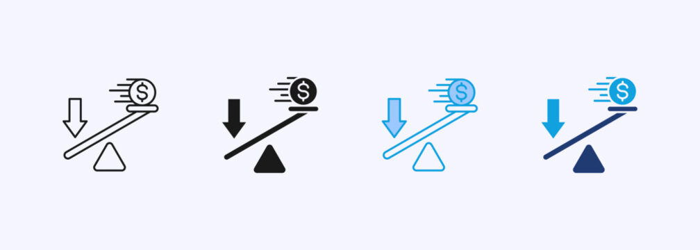 Leverage Icon Set Multiple Style Collection Element For Design