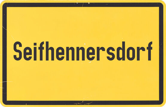 Ortsschild Seifhennersdorf
