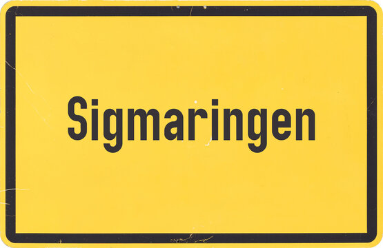 Ortsschild Sigmaringen