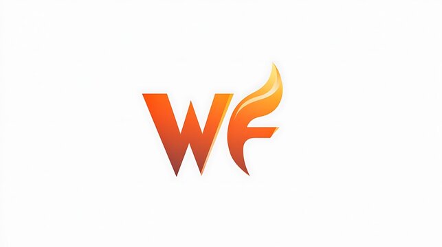 The WF logo features a stylized flame design with bold orange and yellow hues on a white background