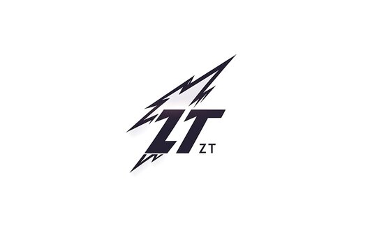 A black and white logo featuring the bold letters ZT with a smaller ZT underneath on a white background