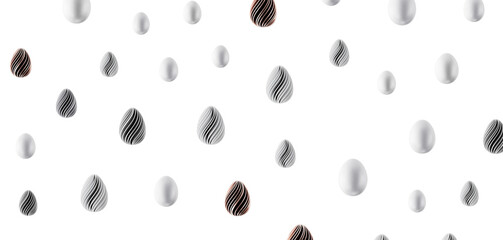 Abstract design background featuring Easter eggs. Perfect for seasonal greetings, spring themes, and creative projects. © vegefox.com