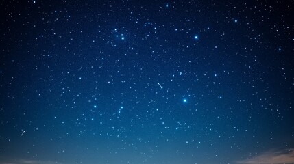 Obraz premium Deep blue starry night, a boundless cosmic canvas bursting with countless sparkling stars, celestial wonder and the infinite beauty of our universe.,Astronomy,Galaxy