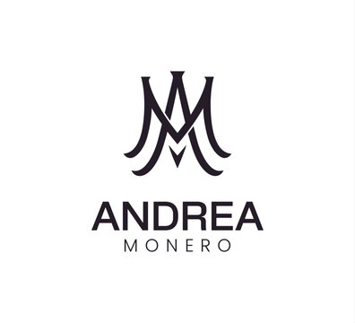 Elegant serif monogram intertwining &ldquo;A&rdquo; and &ldquo;M&rdquo; with flowing curves. Refined and luxurious feel. well suited for fashion, personal branding, jewelry, or high-end creative services.