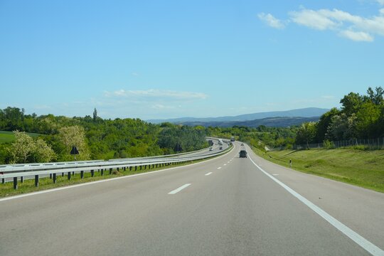 Travel serbia traveling serbia's highway winding through green landscape