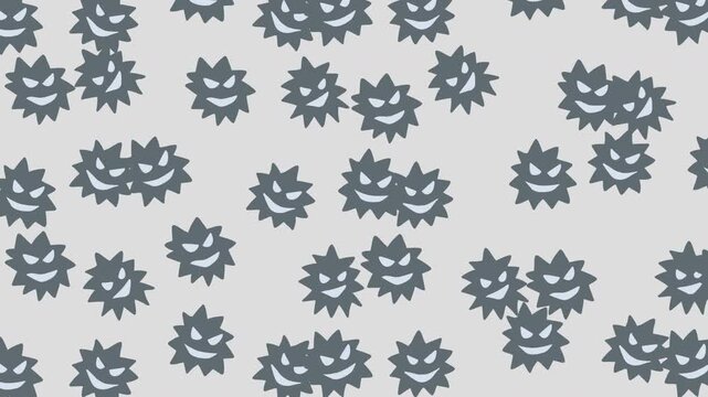 いたずらモンスターのループアニメーション背景