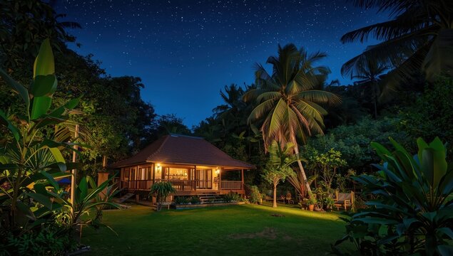 Garden bungalow in Marayur