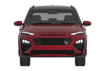 Obraz premium car isolated on transparent background, 3d illustration, cg render 