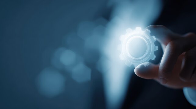 Automation software system and business process technology concept