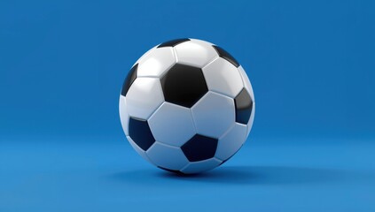 Naklejka premium Soccer ball design on a plain background.