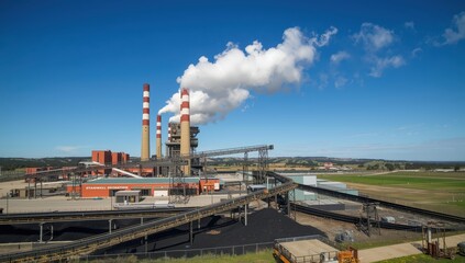 Obraz premium Stanwell Power Plant, Queensland, Australia