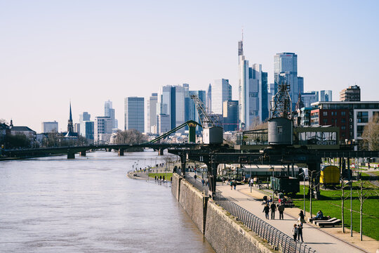Hafenpark, Frankfurt am Main , Skyline
