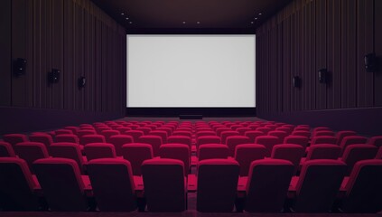Fototapeta premium theater featuring crimson seating