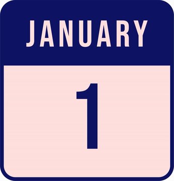 Calendar page flip animation showcases a december to january first illustration style page turning with elegance.