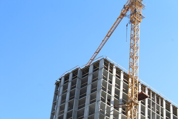 Fototapeta premium construction of a new house under construction