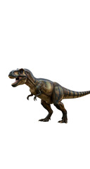 Fototapeta premium Dynamic Tyrannosaurus Rex Illustration in Studio Setting
