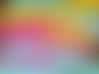 Obraz premium Blue gradient abstract background, soft pink, green and yellow color combination, suitable for wallpaper, graphic background, cover, web design