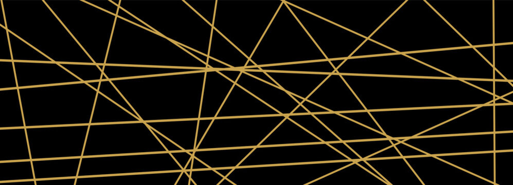 Chaotic lines chaos with gold messy random and geometric straight abstract. Line pattern element with elements texture wall and construction edgy luxury. Monochrome diagonal chaotic.