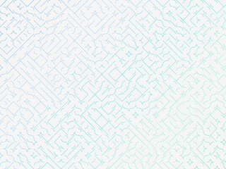 Obraz premium Interlocking Truchet Tile Abstract Art Print