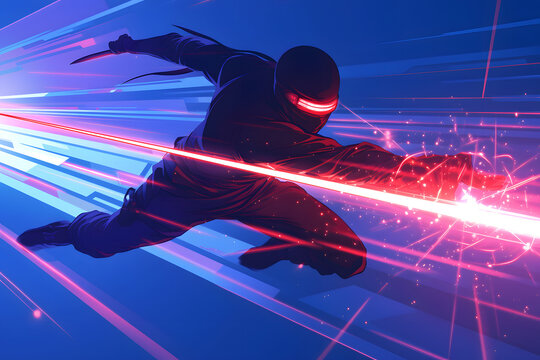 ビジネスアジリティとセキュリティの統合を管理するチーム 歯車と成長のメカニズム 3D風フラットイラスト