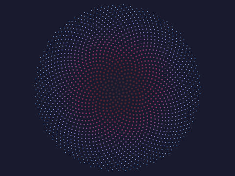 Golden Ratio Spiral Phyllotaxis Abstract Art Background