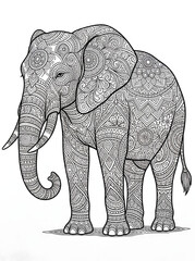 Fototapeta premium Intricate Mandala Elephant