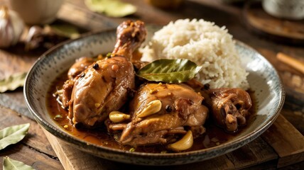 Filipino cuisine. Philippine Adobo is one of the most famous and beloved dishes of Filipino cuisine.