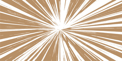 Fototapeta premium A dynamic abstract background featuring a radial sunburst pattern in shades of brown and white