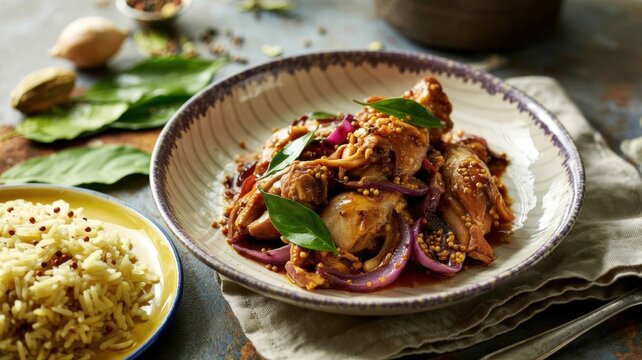 Nepali cuisine.  Choila, a traditional and very popular dish of Nepali cuisine. Choila is a spicy, spicy meat.