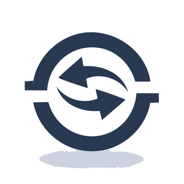 Circular arrows icon representing refresh, recycle, and exchange