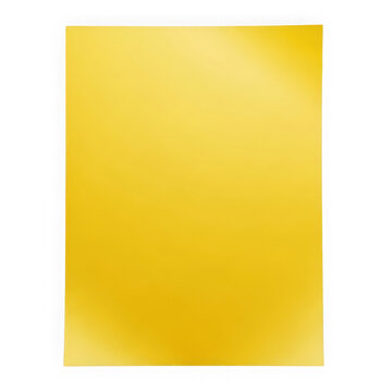 A solid golden yellow rectangular sheet with a smooth matte finish