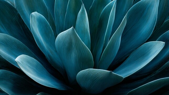 Close-up of a lovely Agave leaf.