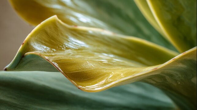 Close-up of a lovely Agave leaf.