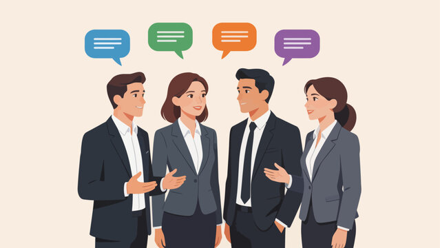 Business team in discussion