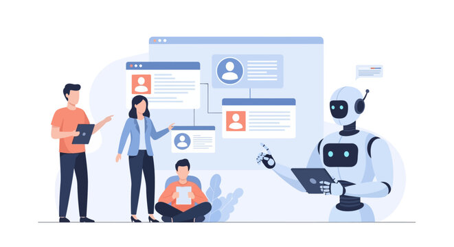 Collaborative teamwork in digital workspace with human and robot interaction