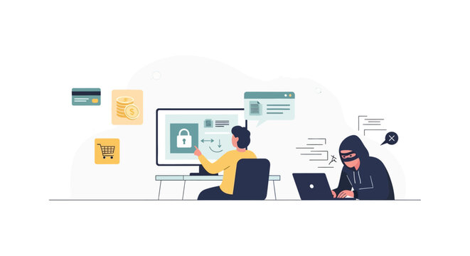 Cybersecurity threat: protecting online information from hackers