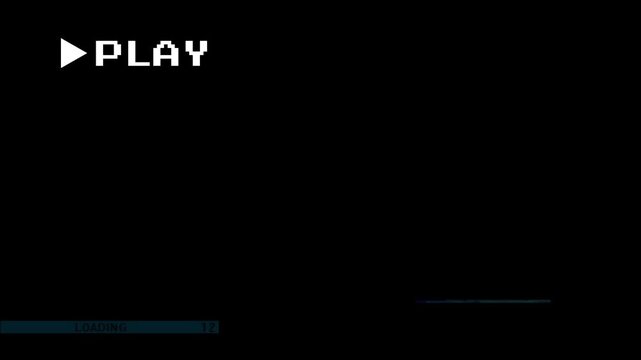 Abstract vintage video player screen with 'PLAY' button, capturing a retro analog playback aesthetic with subtle static and glitch effects, reminiscent of old VHS tapes