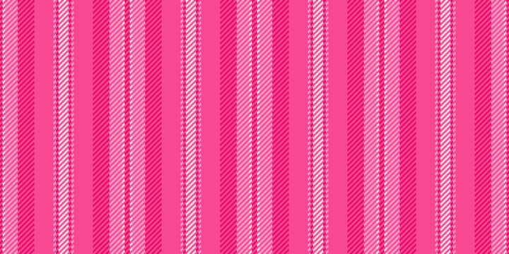 Garm stripe pattern lines, cover textile vertical texture. Iit seamless fabric background vector in pink and bright colors.